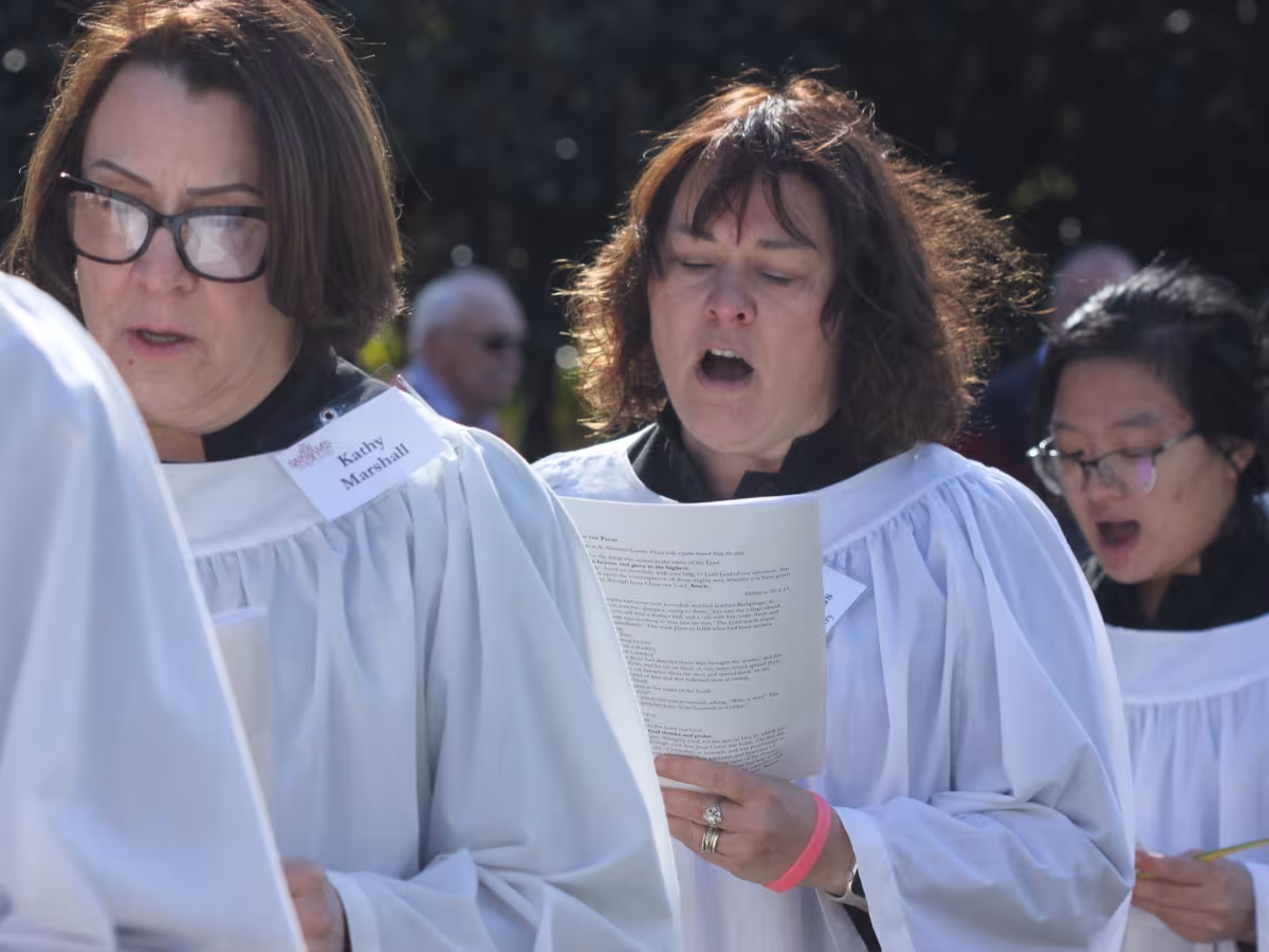 St. James community in worship